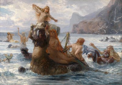 Ninfe e centauri al bagno da Ernst Albert Fischer Cörlin